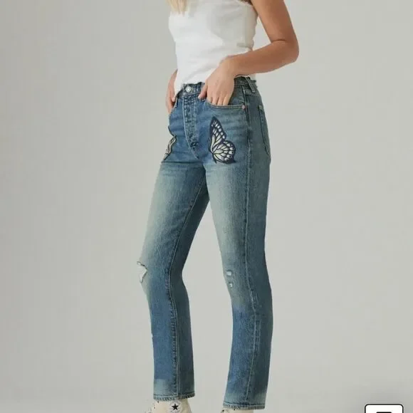 Lucky Brand Jeans Lucky Brand Jeans
Drew Mom High Rise Taper butterfly 6 28 - Picture 5 of 14